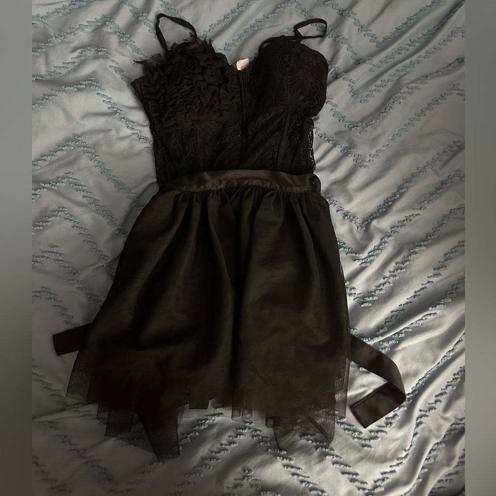 📦Divided Lace bodysuit dress